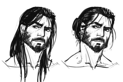 Trying To Figure Out How To Draw Beards Beard Drawing Concept Art