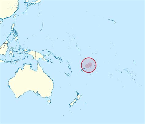 Large Detailed Location Map Of Wallis And Futuna Wallis And Futuna