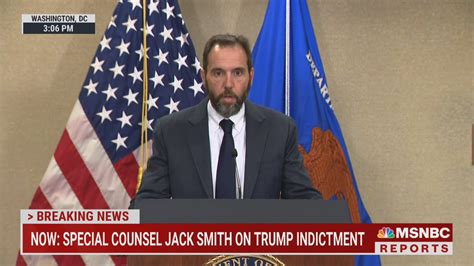 the beat with ari melber 📺 on twitter now special counsel jack smith speaks on trump indictment