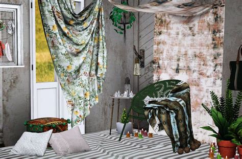 Bohemian Collection Over Boho Ts3 Sims 4 Cc Furniture Sims House