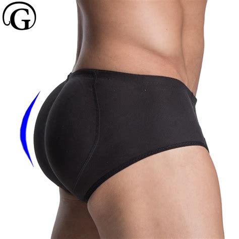 Prayger Men Sillicon Pads Butt Lifter Control Panties Removable Inserts