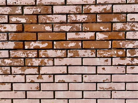 Bricks Red Wall Background Shabby Old Rustic Bricks Texture Stock