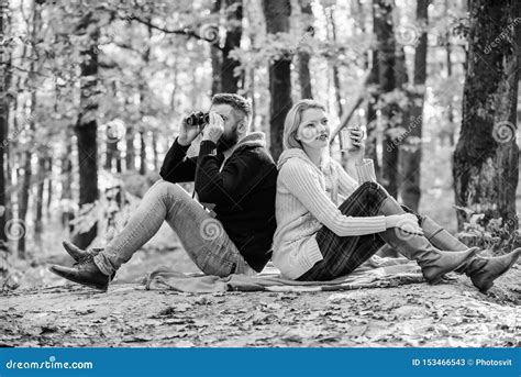 Relaxing In Park Together Happy Loving Couple Relaxing In Park Together Stock Image Image Of