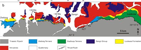 A Simplified Tectonic Framework Of The Himalayan Tibetan Orogen