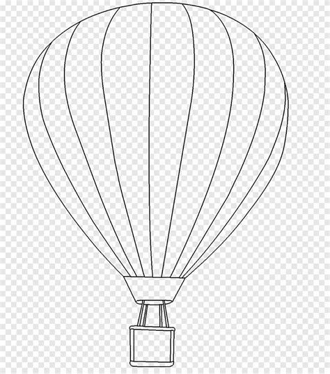 hot air balloon line art drawing hawaii balloon pattern angle white png pngegg