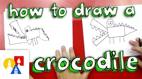 How To Draw A Crocodile For Young Artists Art For Kids Hub How To