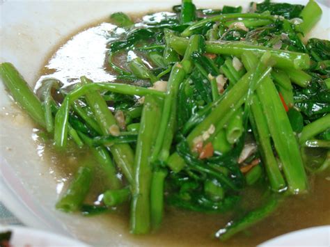 Adobong Kangkong Filipino Vegetable Dish Filipino Vegetable Dishes
