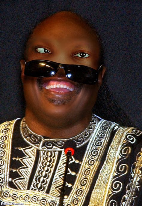 What will justice serve this time? Stevie Wonder With No Nose or Eyebrows Pictures
