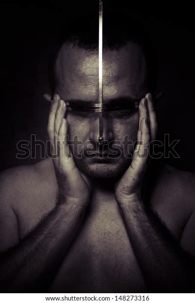 Punishment Concept Fear Terror Naked Man Stock Photo Shutterstock