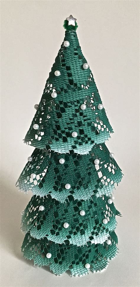 Aztek Airbrushed Lighted Doily Christmas Tree