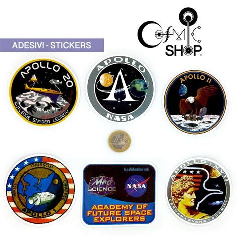 Figurine Adesivi Stickers Nasa Shuttle Space Mission Vari Kit 07
