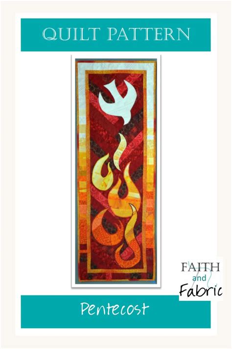 Pattern Pentecost Quilt Bannertable Runner Faith And Fabric