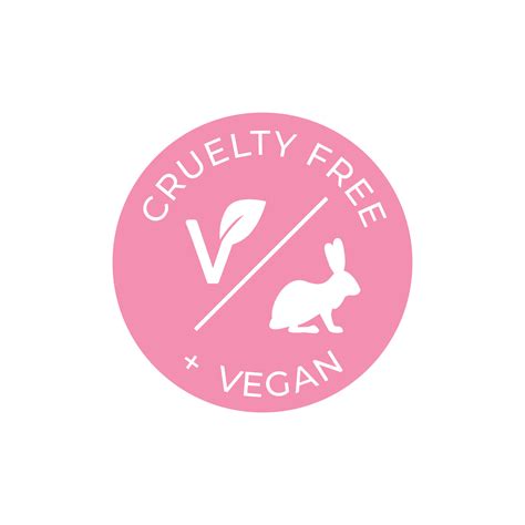 Cruelty Free And Vegan Vector Icon Pink Label 20399477 Vector Art At