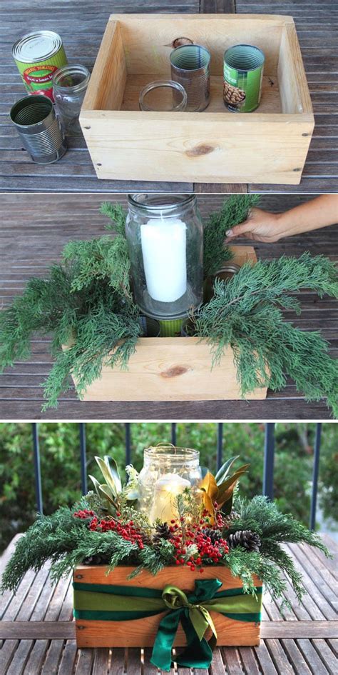 beautiful and free 10 minute diy christmas centerpiece flowyline style