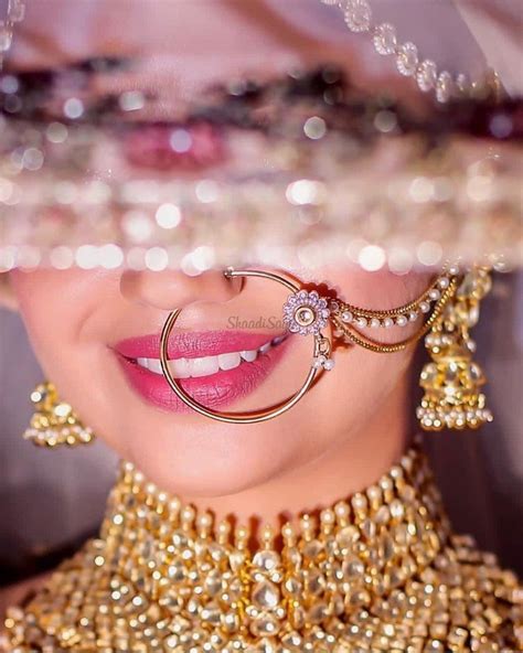Clever And Much Needed Bridal Nath Hacks Every Bride Must Know Of Bridal Nose Ring Bridal Gold