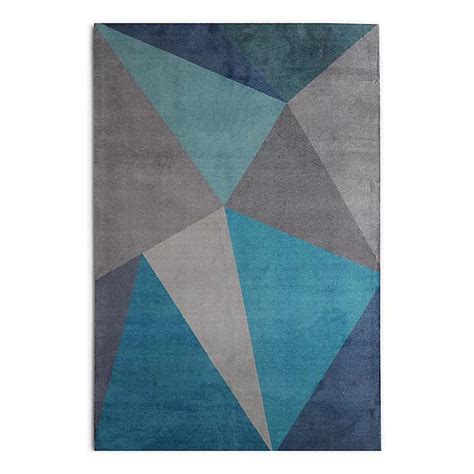 Rugsmith Facet Tufted Area Rug In Blue Bed Bath And Beyond