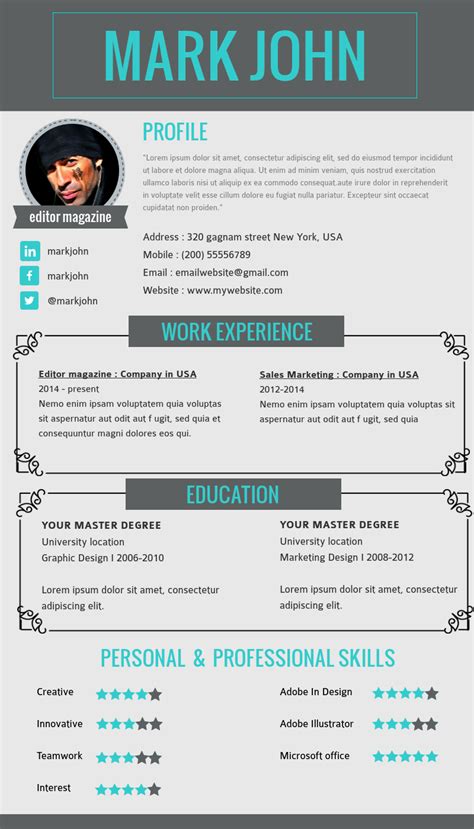 How To Create Your Own Visual Resume Easy And Free Visual Resume
