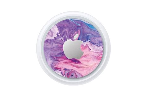 Marble Apple Airtag Skin Purple Decal Skin Pink Marble Airtag Etsy