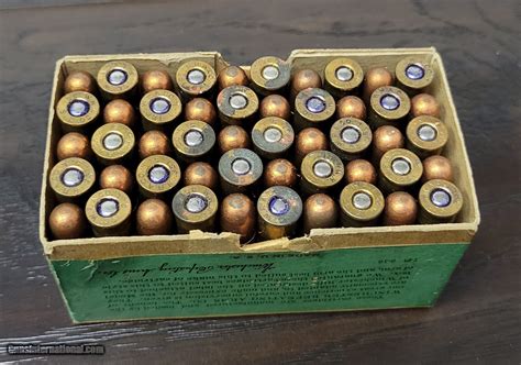 Collectible Ammo Full Box 50 Rounds Of 351 Winchester Self Loading