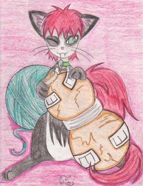 Gaara Is A Kitty By Theangelraine