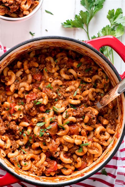 Whenever we hear the phrase, american as apple pie, we can't help but think of all the other great foods that are deserving of the slogan. American Goulash is an easy old-fashioned comforting meal that is perfect for the cold winter ...