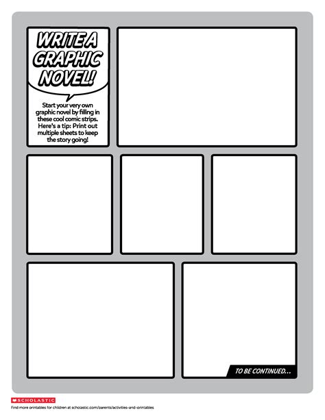 Writing a graphic novel review is quite similar to writing a novel review. Create Your Own Graphic Novel Template | Worksheets ...