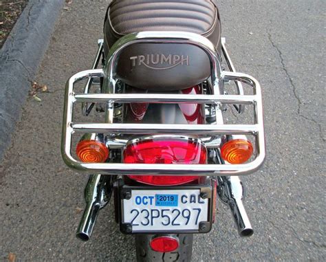 I'm looking for a brown leather top case that fits the triumph luggage rack and compliments my olive wax cotton saddlebags. Touring Luggage Rack - BLACK or CHROME - Triumph (water ...