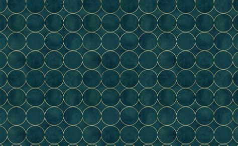 Dark Green Pattern Wallpaper