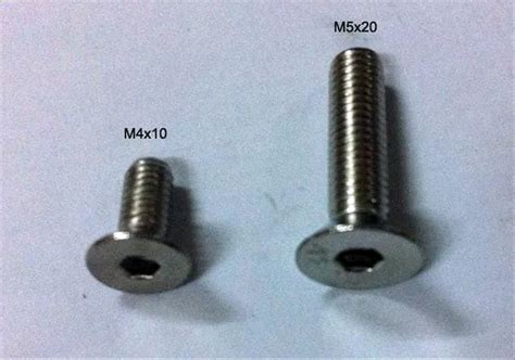 Jual Baut M4 4mm Panjang 12mm Flat Contersunk Hexagon Hex Head Screw