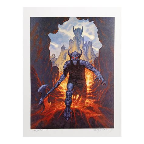 Brothers Hildebrandt Demon Warrior Lithograph Chairish