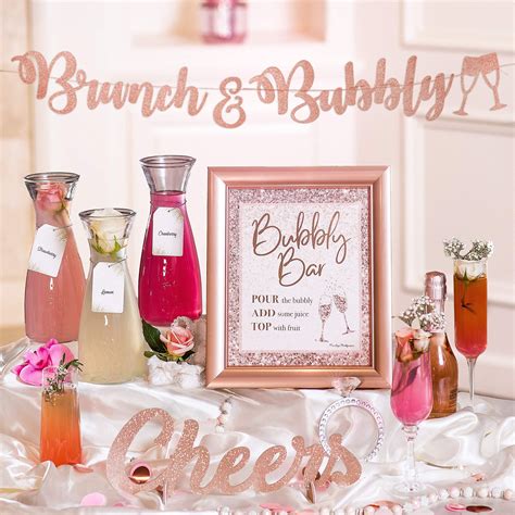 Buy Prestige Mimosa Bar Kit Bridal Shower Decorations Rose Gold