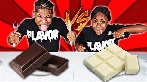 Dark Vs White Chocolate Food Challenge Youtube