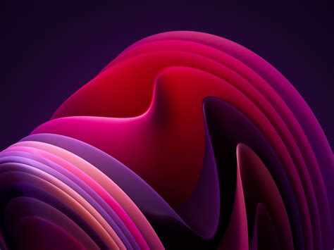 Windows 11 Wallpaper 4k Flow Dark Mode Dark Background Pink