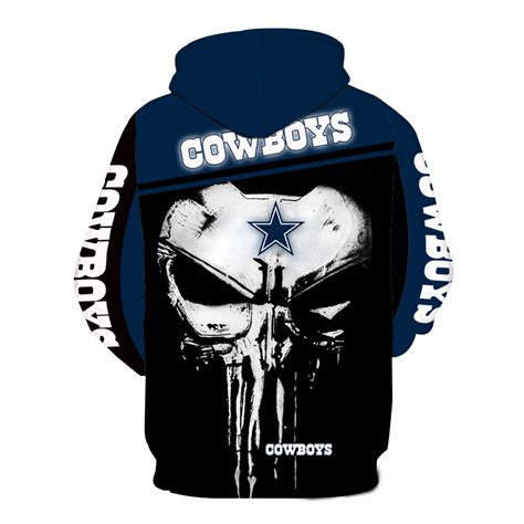 Dallas Cowboys Punisher Skull All Over Print 3d Shirt Maria