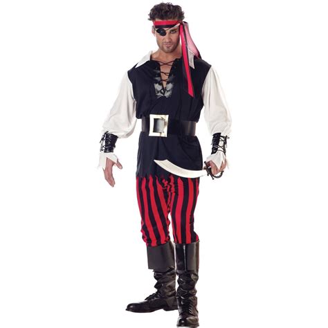 Pirate Men S Halloween Fancy Dress Costume For Adult Regular Xl