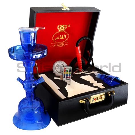 Al Fakher Glass Hookah Blue Shisha World Canada