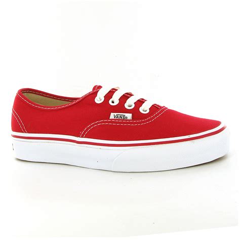 Vans Classic Authentic Red Womens Trainers Blingby