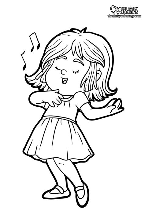 Singer Coloring Pages The Daily Coloring