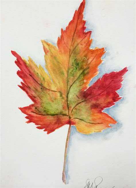 Watercolor Fall Leaves Tutorial Dennis Henningers Coloring Pages