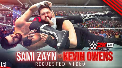 Wwe 2k19 Kevin Owens Vs Sami Zayn Gameplay Match Youtube