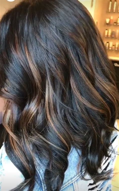 It does not look good (on most people) and in some cases it makes me compare them to. Image result for dark brown hair with caramel highlights ...