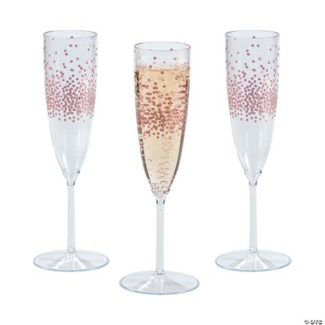 Check spelling or type a new query. Premium Plastic Rose Gold Dot Champagne Flutes