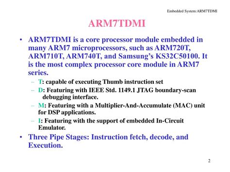 Ppt The Arm7tdmi Hardware Architecture Powerpoint Presentation Free