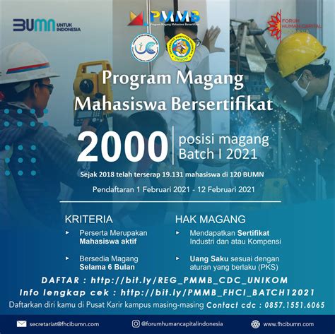 Permohonan cuti kuliah yang bertanda tangan di bawah ini adalah wali dari mahasiswa… surat ijin cuti orang tua/wali. PROGRAM MAGANG MAHASISWA BERSERTIFIKAT BUMN (FHCI-BUMN) BATCH I 2021 - Career Development Center ...