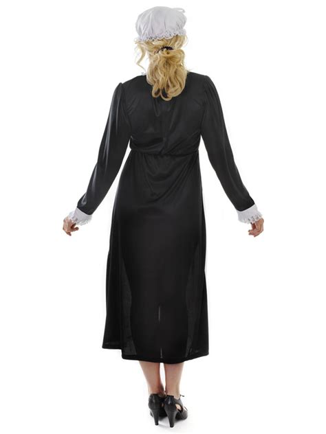Adult Victorian Maid Costume Florence Nightingale Fancy Dress Womens Ladies New Ebay