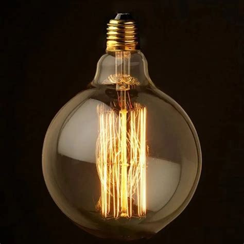 Antique Vintage Edison E27 Light Bulb Art Deco Size 125mm 220v G125 In