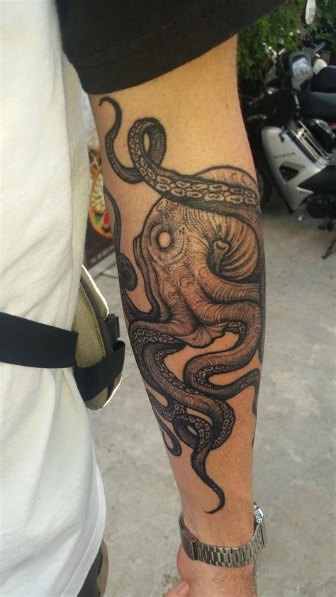 23 Forearm Octopus Tattoo Adjoaaakruti