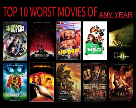 Ozzyzikefan1057 S Top 10 Worst Movies Of Any Year By Ozzyzikefan1057 On Deviantart