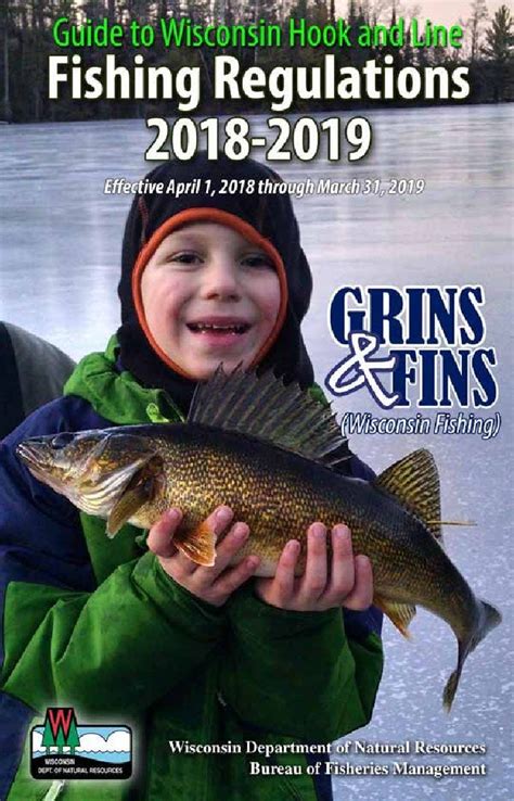 2018 Wi Fishing Regulation Wisconsin Fishing General Wisconsin