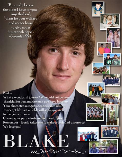 Custom Designed Seniorschool Yearbook Ad Full Page Senior Ads